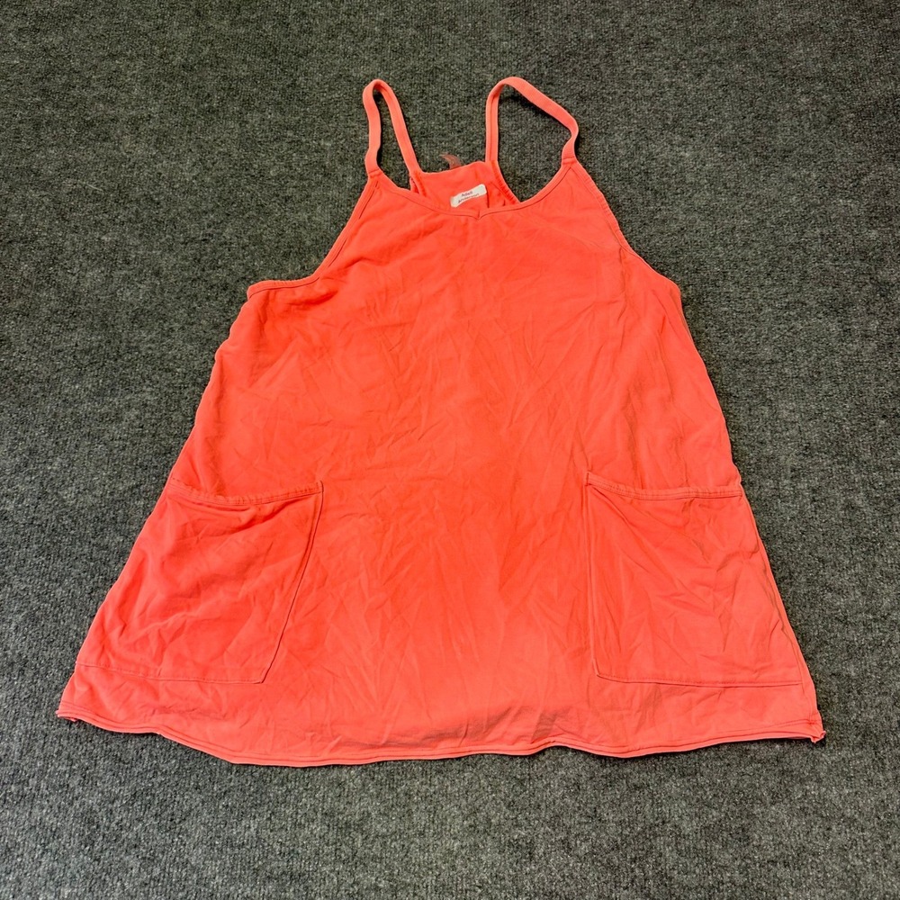 Free People Hot Shot Dress Womens Size S Pink Mini Romper Athletic Pockets Rip